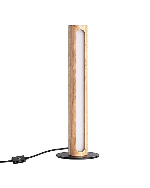 EDISHINE LED Nachttischlampe Säulenlampe aus Holz, LED fest integriert, 300 günstig online kaufen