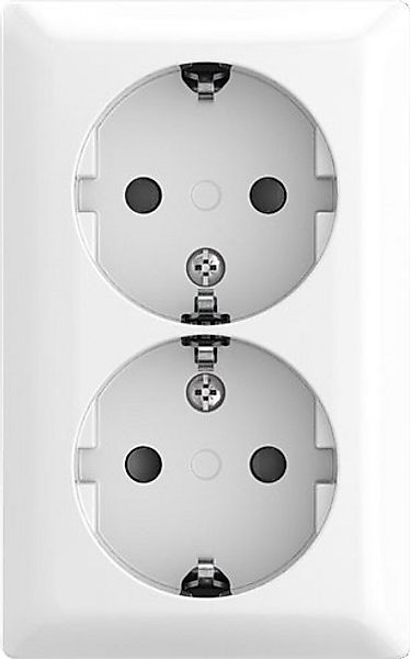 Busch-Jaeger SCHUKO Doppelsteckdose AP Safety 202 EAPBJ-524 günstig online kaufen