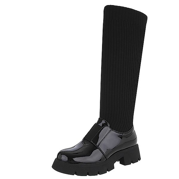 Ital-Design Trendige Damen Stiefel mit hohem günstig online kaufen