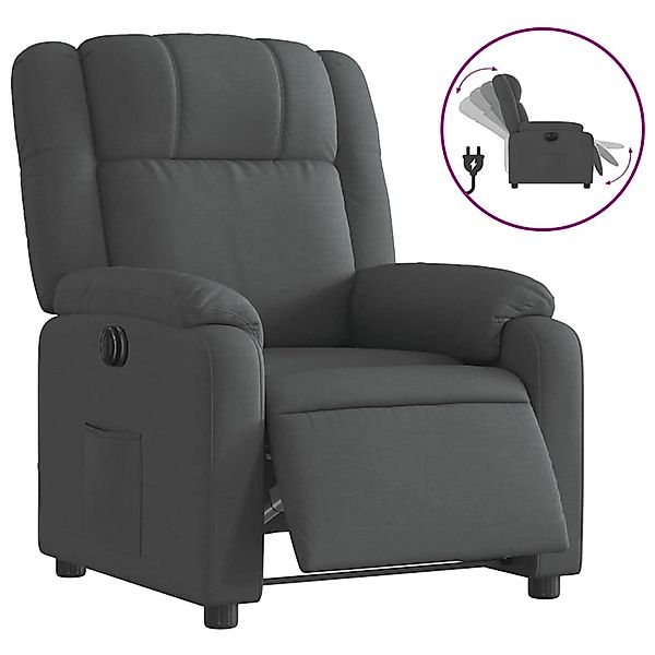 vidaXL Relaxsessel Elektrisch Dunkelgrau Stoff 3205179 günstig online kaufen