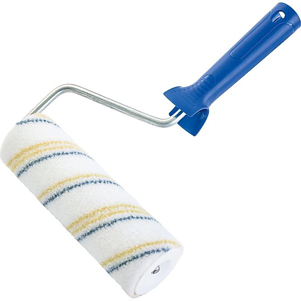 LUX-TOOLS PRO Farbroller Lacke Blau-Gelb Ø 7 cm x 18 cm günstig online kaufen