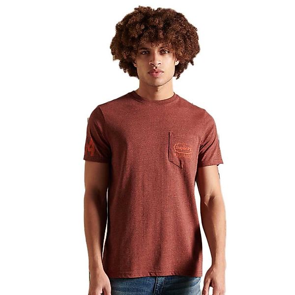 Superdry Core Logo Ac Pocket Kurzärmeliges T-shirt M Fired Red Grindle günstig online kaufen