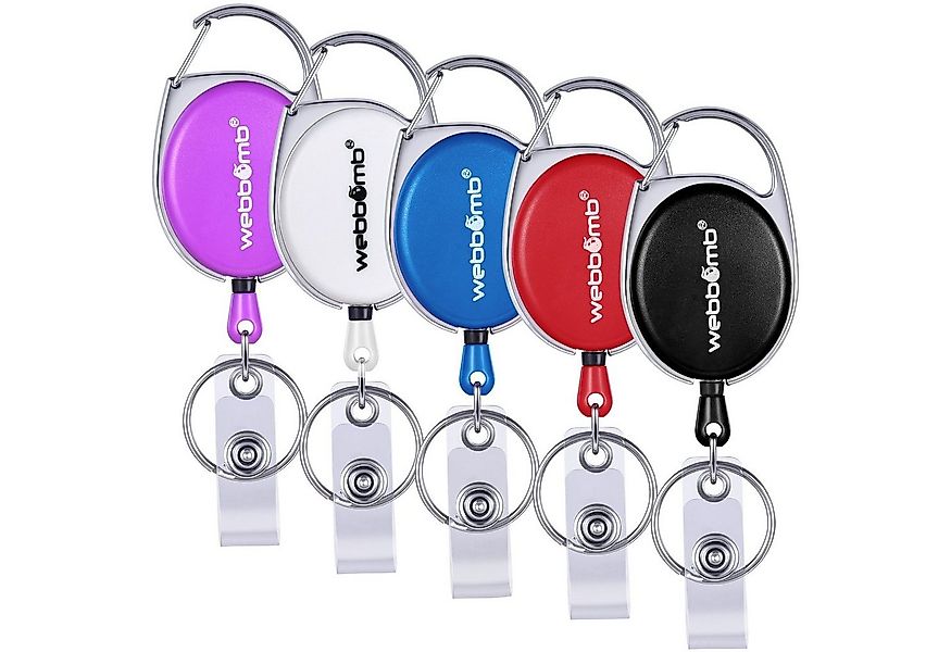 WEBBOMB Schlüsselanhänger 5/10 x Ausweishalter Komplettset Ausweis Schlüsse günstig online kaufen