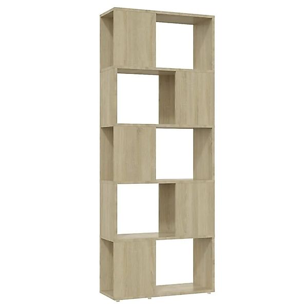 vidaXL Bücherregal Raumteiler Sonoma-Eiche 60x24x155 cm 809092 günstig online kaufen