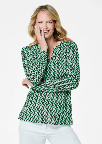 GOLDNER Kurzarmbluse Kurzgröße: Elegantes Blusenshirt mit günstig online kaufen