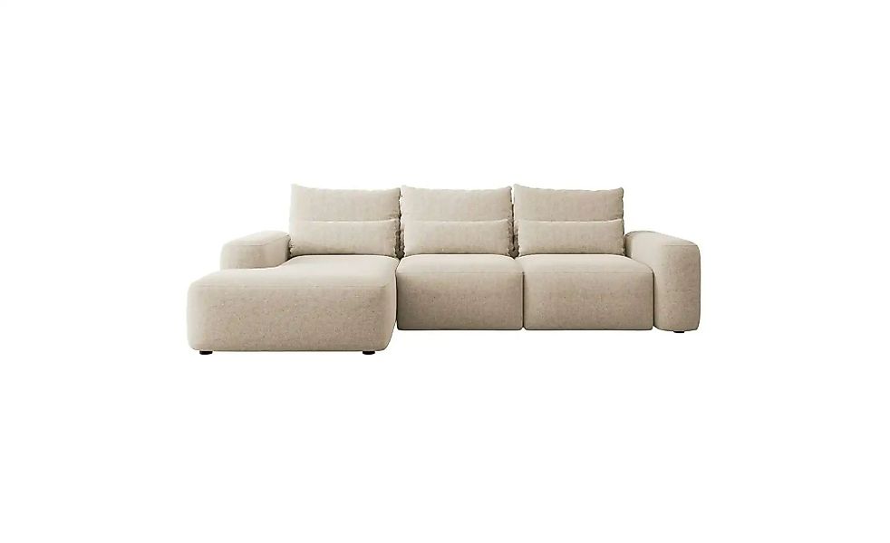 Ecksofa mit Schlaffunktion Carnos ¦ beige ¦ Maße (cm): B: 264 H: 82 Polster günstig online kaufen