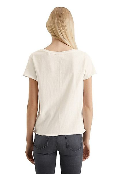 Marc O'Polo DENIM T-Shirt mit abgerundetem V-Neck günstig online kaufen