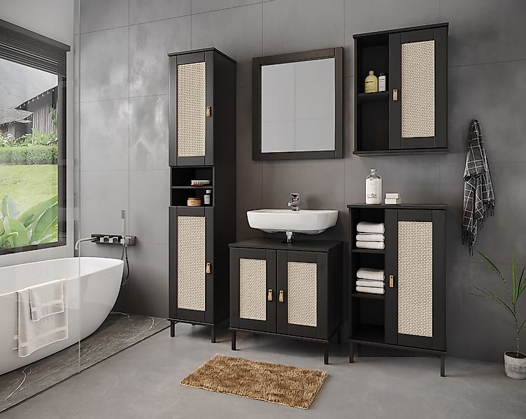 Woodroom Badmöbel-Set Valencia, (5-St), Kiefer massiv günstig online kaufen