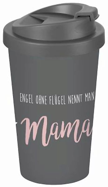 Geda Labels Coffee to go Becher Engel ohne Flügel  400ml Kaffeebecher grau günstig online kaufen