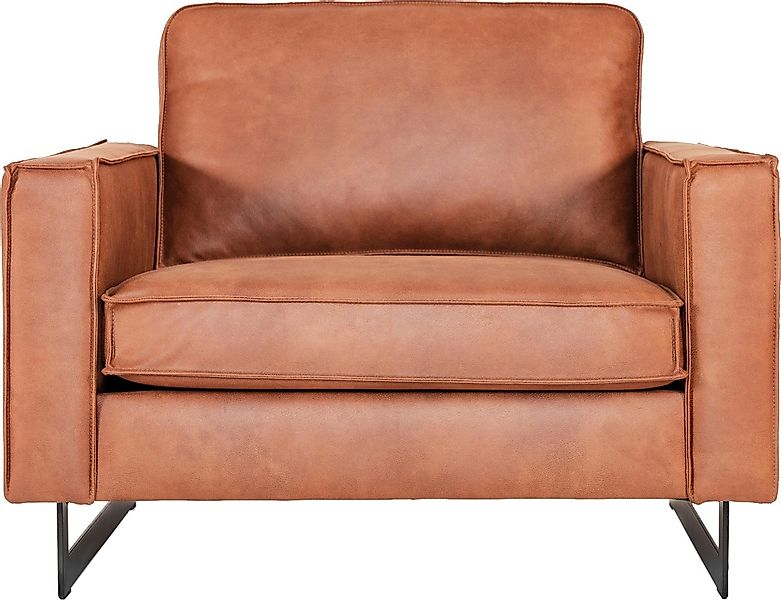 Places of Style Loveseat "Pinto 105 cm, Cord, Chenille, Lederoptik", mit Ke günstig online kaufen