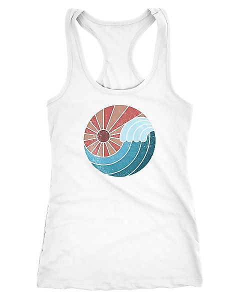 Neverless Tanktop Damen Tank-Top Welle Wave günstig online kaufen