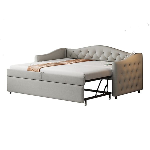 HAUSS SPOLE Polsterbett Ausziehbares Schlafsofa, 90x200 günstig online kaufen