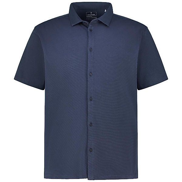 RAGMAN Freizeithemd aus Baumwollmix, atmungsaktiv Farbe marine Größe: 4XL günstig online kaufen