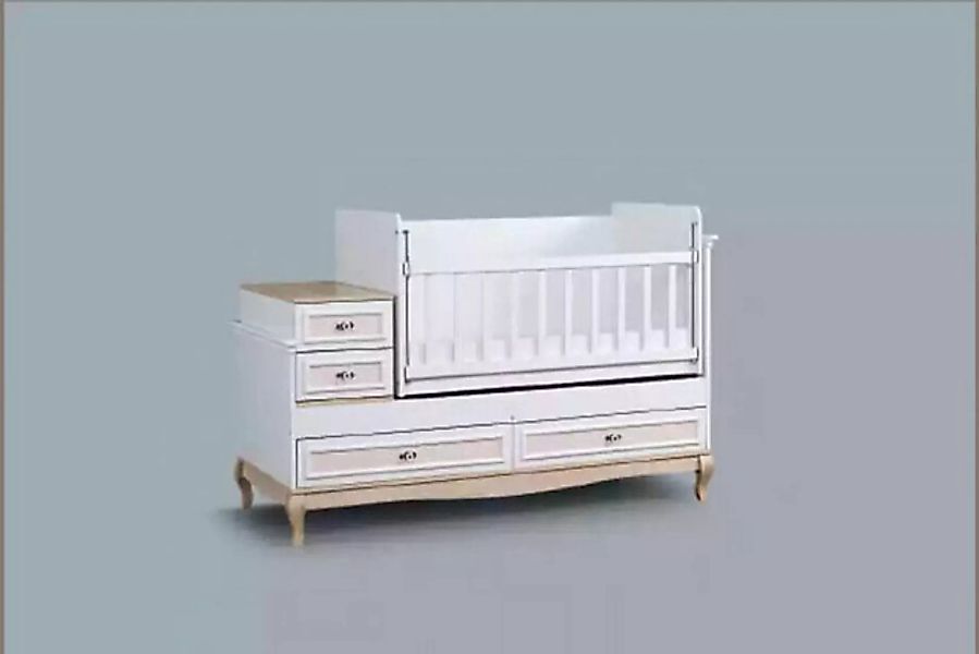 JVmoebel Kinderbett, Babybett Kinderbett Bett Set Schublade weiß im moderne günstig online kaufen