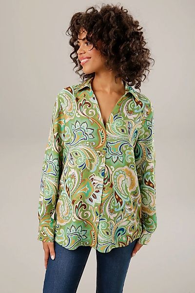 Aniston CASUAL Hemdbluse, graphische Paisley-Muster - jedes Teil ein Unikat günstig online kaufen