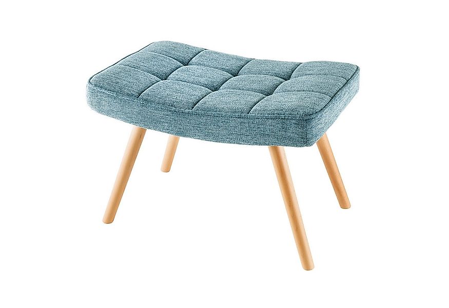 riess-ambiente Fußhocker SCANDINAVIA blau / natur (Einzelartikel, 1 St), Wo günstig online kaufen