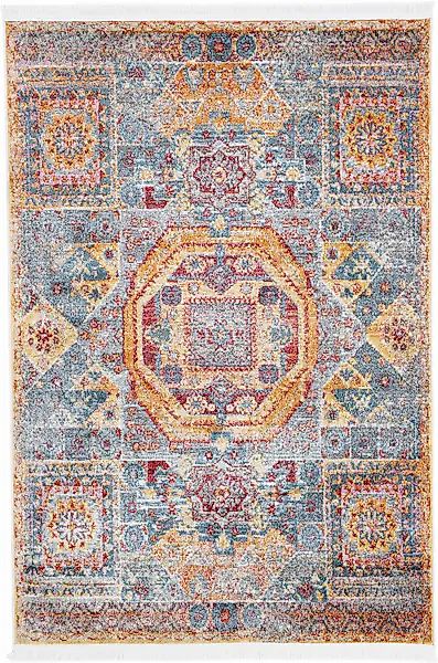 carpetfine Teppich »Helen«, rechteckig, 7 mm Höhe, Vintage Orient Look, Woh günstig online kaufen