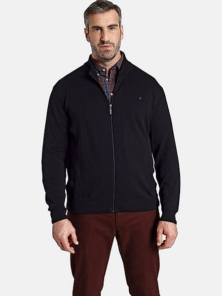 Charles Colby Strickjacke EARL THOMAS mit Details in Strukturstrick günstig online kaufen