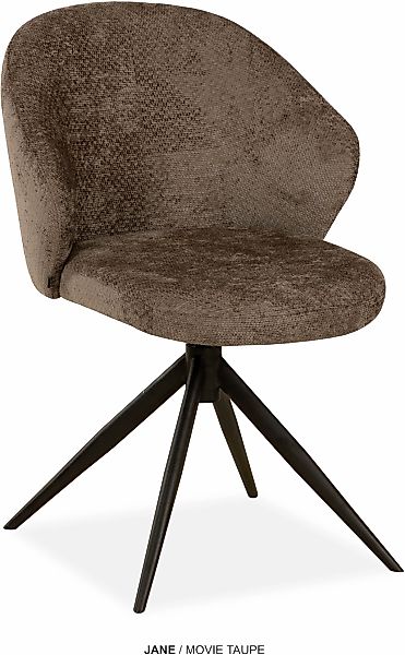 OMG Design Esszimmerstuhl "Jane" (Set) 2 Stk. Stoff Drehstuhl mit auto-retu günstig online kaufen