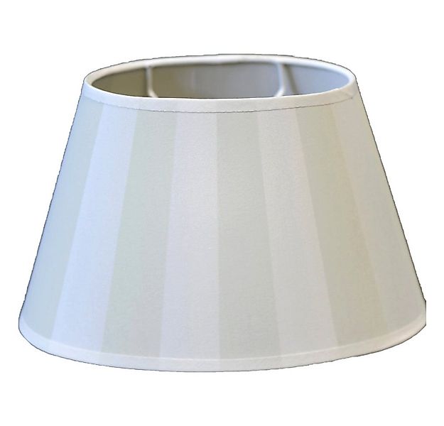 Dirk Davids Leuchten GmbH Lampenschirm Lampenschirm in Oval Streifen Hell O günstig online kaufen