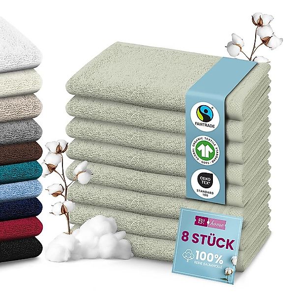 B!HOME Handtücher Set Saunatücher, Duschtücher, Gästehandtücher günstig online kaufen