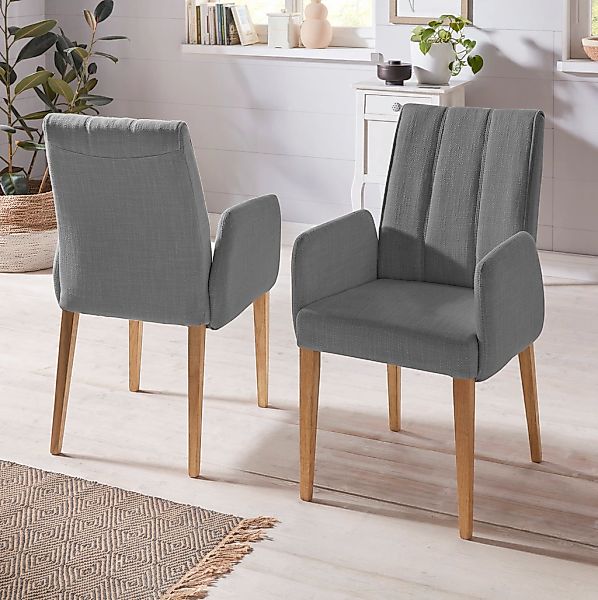 Home affaire Armlehnstuhl () (1 Stück) Rückenlehne mit Steppung günstig online kaufen