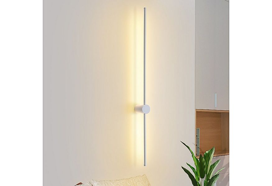 Nettlife LED Wandleuchte Innen Weiß 60/100CM Treppenhauslampe Modern Warmwe günstig online kaufen