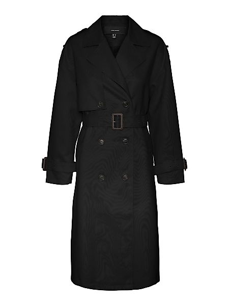 VERO MODA Lange Trenchcoat Damen Schwarz günstig online kaufen
