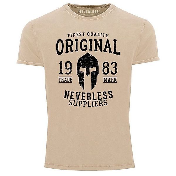 Neverless Print-Shirt Cooles Angesagtes Herren T-Shirt Vintage Shirt Origin günstig online kaufen
