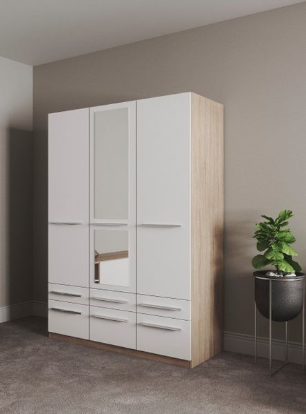 priess Kleiderschrank "Schrank Garderobe Wäscheschrank Barcelona in 5 Breit günstig online kaufen