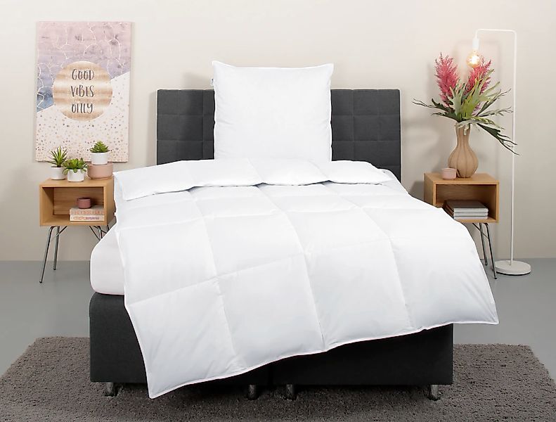 OTTO home Daunenbettdecke + Kopfkissen "Cyra Set, Bettdecke 135x200 & 155x2 günstig online kaufen