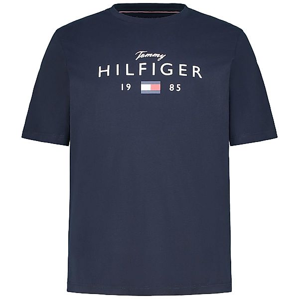 Tommy Hilfiger T-Shirt mit Label-Print Farbe marine Größe: 5XL günstig online kaufen