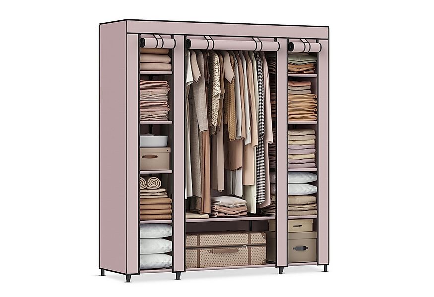 SONGMICS Kleiderschrank Stoffschrank mit Überzug aus Vliesstoff, Kleidersta günstig online kaufen