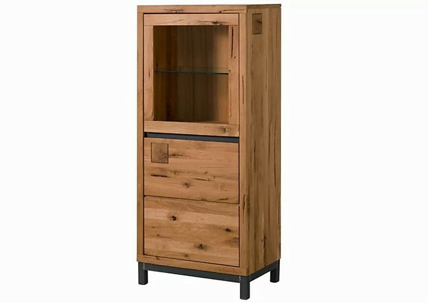 Massivmoebel24 Standvitrine (Vitrine Wildeiche 65x40x148 Tabacco brown geöl günstig online kaufen