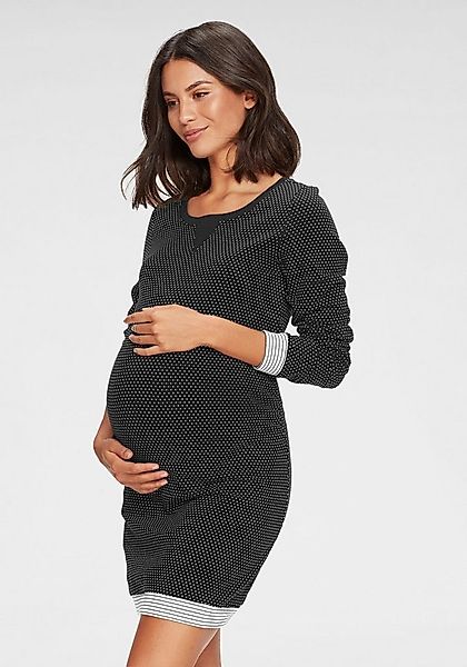Vivance Dreams Umstandsnachthemd 1-teilig, im Pünktchenmuster mit gestreift günstig online kaufen