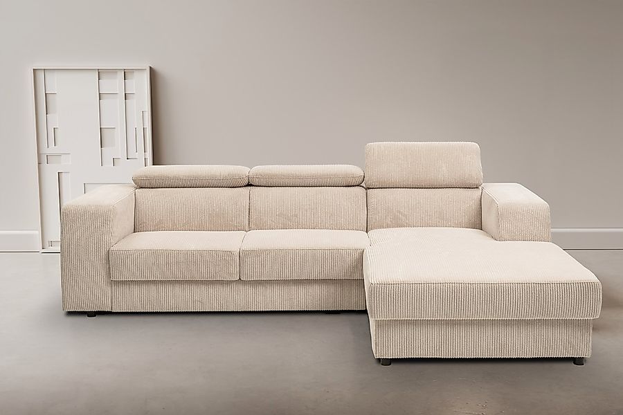 WERK2 Ecksofa "Cherry, modernes Sofa mit Komfortfunktionen, Breite 270cm, L günstig online kaufen