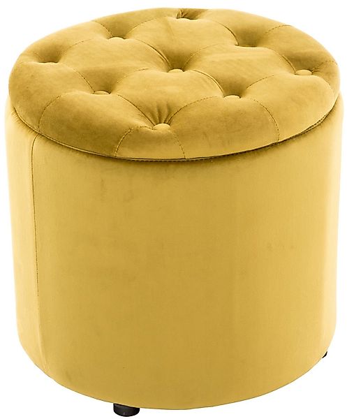 TPFLiving Sitzhocker Paris - Stylischer Samthocker günstig online kaufen