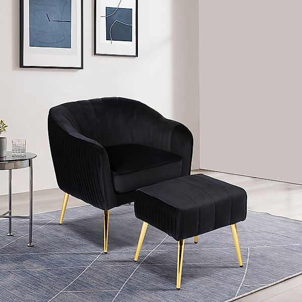 INOSIGN Loungesessel "ARROLL mit Hocker", Cocktailsessel, Relaxsessel, Einz günstig online kaufen