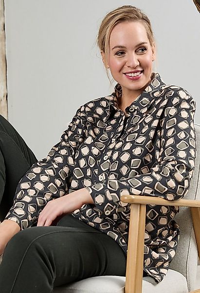 Mona Lisa Hemdbluse hochwertige Viskose günstig online kaufen