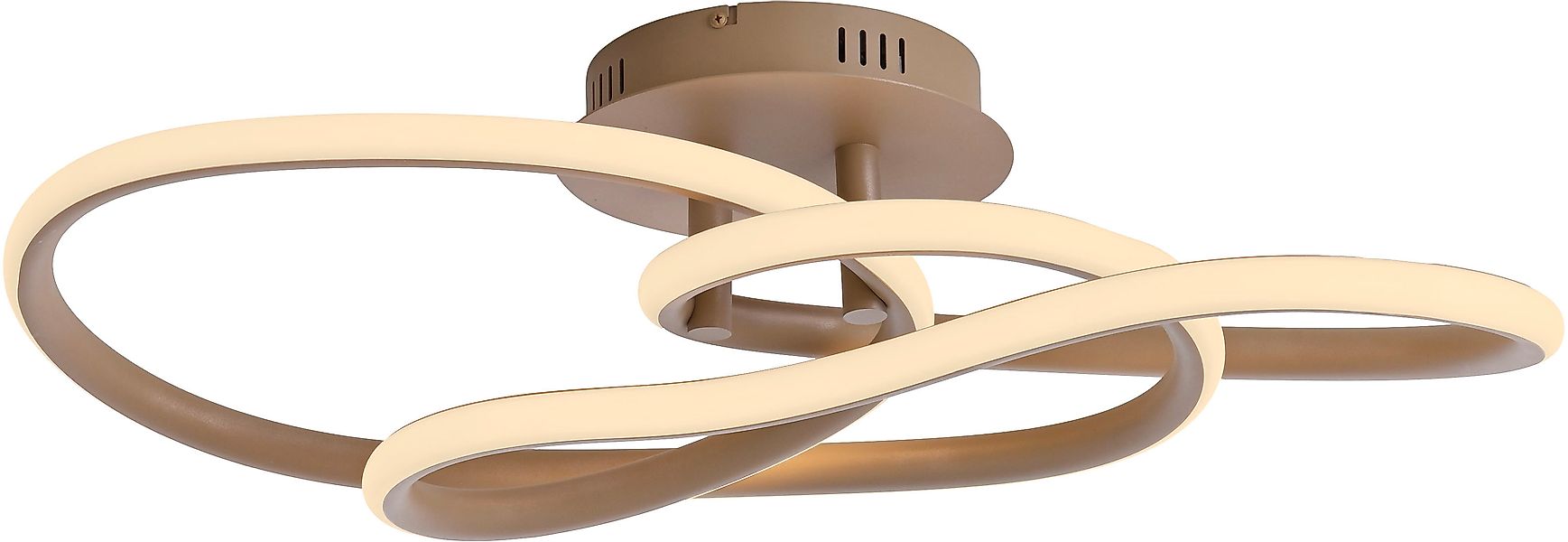 Paul Neuhaus LED Deckenleuchte »TWIST« LED-Board 1 Stk. Warmweiß Stufenlos günstig online kaufen