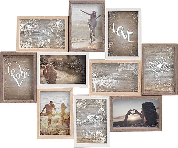 accent by nielsen Collagerahmen Mixed Colours Collage für 5/8/10 Fotos à10x günstig online kaufen