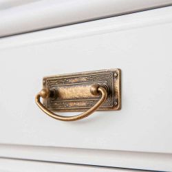 Doppelbett Bettgestell aus Kiefer Massivholz im Landhausstil günstig online kaufen