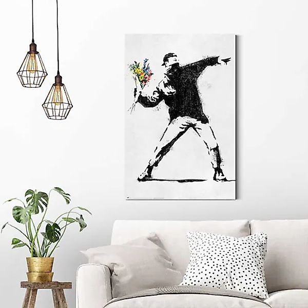 Reinders Deco-Panel "Banksy - flower bomber" günstig online kaufen