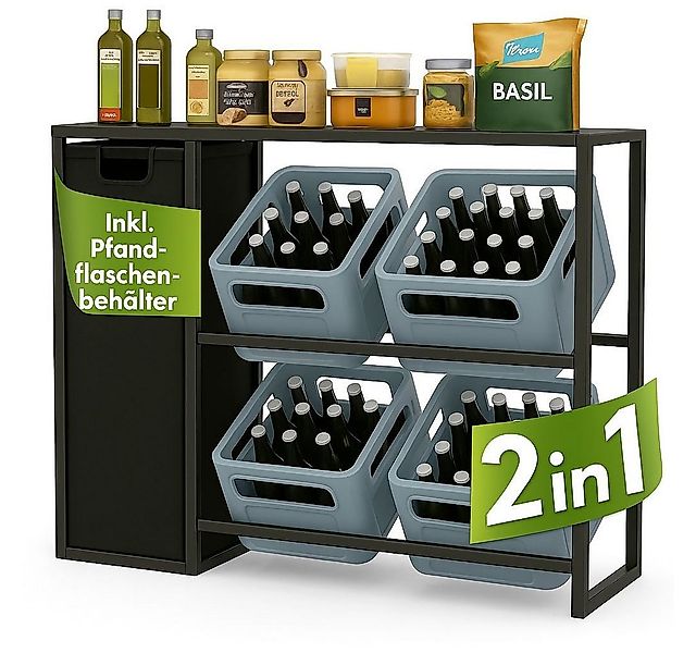 DanDiBo Küchenregal Getränkeregal 4 Kisten mit Ablage und Sammelbehälter Me günstig online kaufen