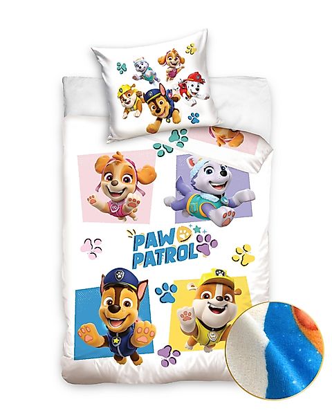 MTOnlinehandel Kinderbettwäsche Paw Patrol 135x200 + günstig online kaufen