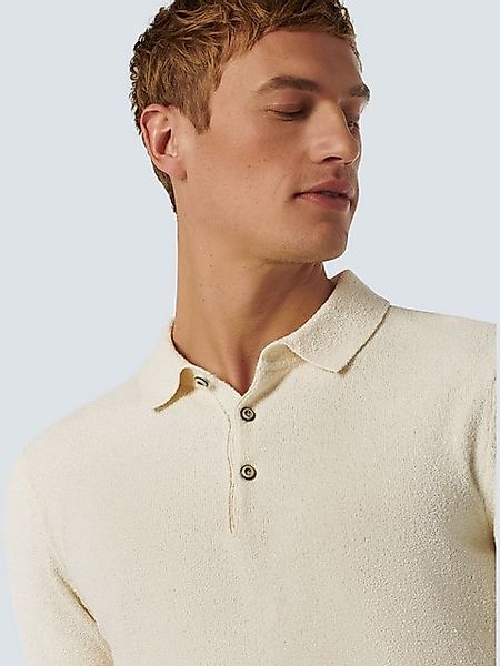 NO EXCESS T-Shirt Pullover Short Sleeve Polo Solid Relief Knit günstig online kaufen