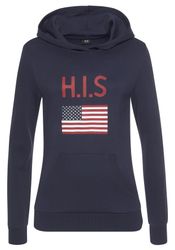 H.I.S Kapuzensweatshirt mit Logodruck und Kängurutasche, günstig online kaufen