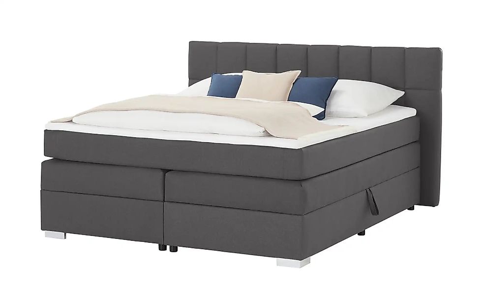 Boxspringbett  Kex 2.0 ¦ grau ¦ Maße (cm): B: 202 H: 111 Betten > Komfortbe günstig online kaufen