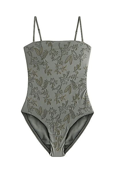 Next Badeanzug Bestickter Shaping-Badeanzug ohne Träger (1-St) günstig online kaufen