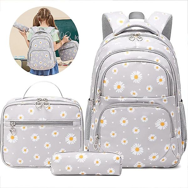 RWEUOQ Schulrucksack Schulrucksack Set 3-teilig Wasserabweisend günstig online kaufen